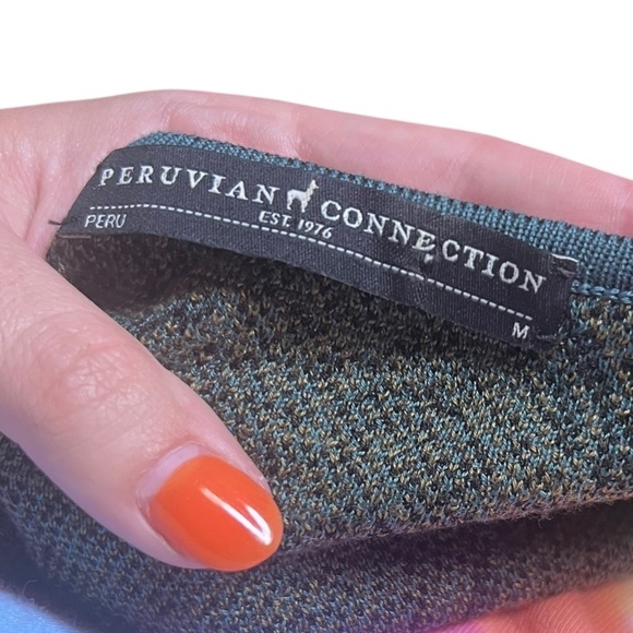 Peruvian Connection Kashmiri Sweater Dress Pima Cotton Medium - Picture 4 of 4